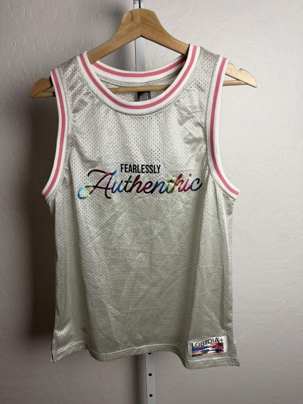 The Phluid Project Pride Mesh Tank Top Fearlessly Authentic XS NWT